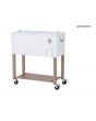 80QT Foxbord Patio Cooler V4(Light Brown)