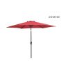 9Ft Market Umbrella W/ Tilt(Fired Brick Red)
