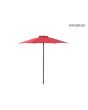 6.5Ft Market Umbrella Fired-Brick Red