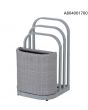 Pickford Towel Rack and Hamper(Taupe White)