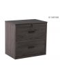 2 drawer Lateral flat Grey