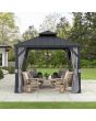 SummerCove 10 ft. x 10 ft. Gazebo with 2-tier Hardop Roof