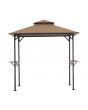 Sunjoy 5 ft. x 8 ft. Grill Gazebo with Shelves