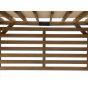 SummerCove 10 ft. x 11 ft. Cedar Wood Framed Hot Tub Pergola with Adjustable Canopy