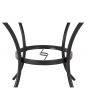 Sunjoy 5-pc. Black Aluminum Lattice Dining Set with Beige Seat Cushions