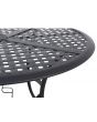 Sunjoy 5-pc. Black Aluminum Lattice Dining Set with Beige Seat Cushions