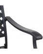 Sunjoy 5-pc. Black Aluminum Lattice Dining Set with Beige Seat Cushions