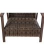 SummerCove 7-pc. Brown Wicker Dining Set with Umbrella Hole