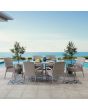 SummerCove 7-pc. Khaki Wicker Dining Set with Umbrella Hole