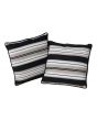 Sunjoy Stripe Alabaster Outdoor/Indoor Accent Pillows 2-pack