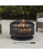 Sunjoy 30 in. Round Wood-burning Firepit