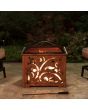 Sunjoy 26 in. Copper Steel Wood-Burning Fire Pit