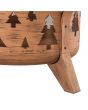 Sunjoy 30 in. Tree Motif Round Wood Burning Firepit