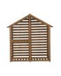YardCove Highwood Outdoor Wooden Storage Shed, Firewood Storage Rack with Waterproof Asphalt Roof and 2-Tier Shelves